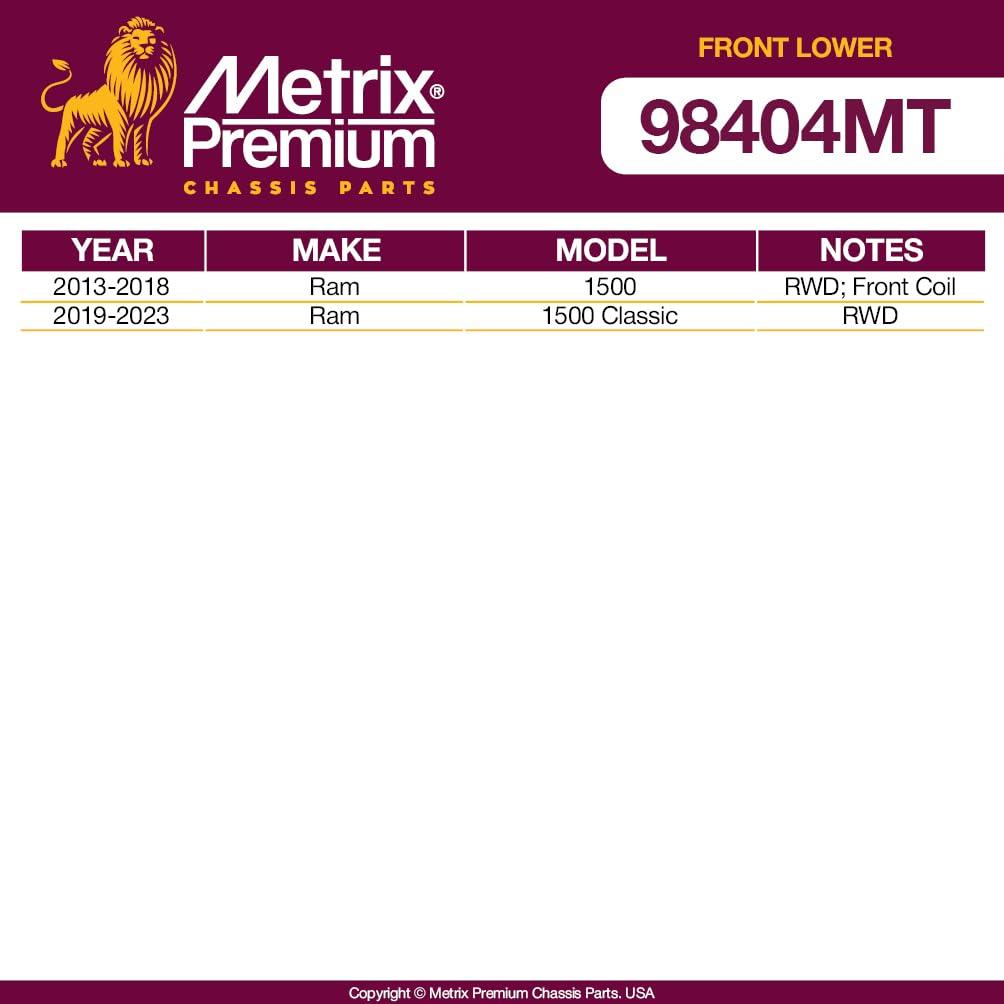 Metrix Premium 2 PC Front Ball Joint Kit  98404MT fitment