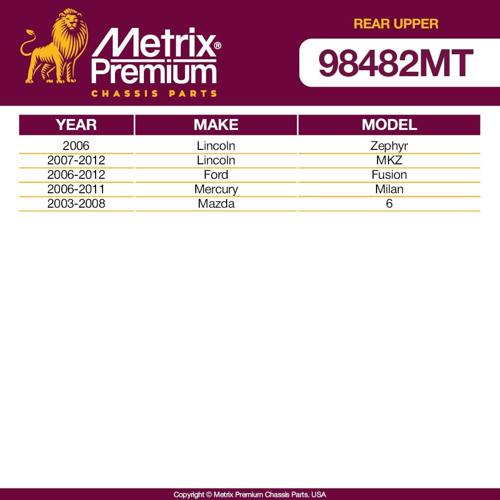 Metrix Premium 2 PC Rear Left Upper; Rear Right Upper Control Arm Kit  98482MT fitment