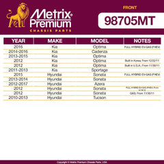 Metrix Premium 2 PC Front Stabilizer Bar Link Kit  98705MT fitment