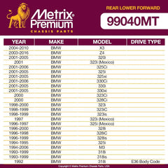 Metrix Premium 2 PC Rear Lower Forward Control Arm Kit  99040MT fitment
