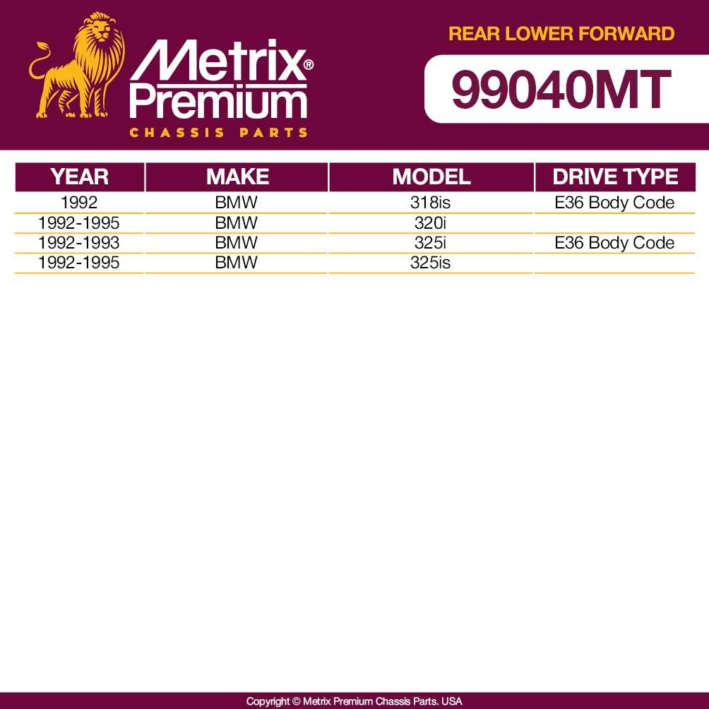 Metrix Premium 2 PC Rear Lower Forward Control Arm Kit  99040MT OEM fit