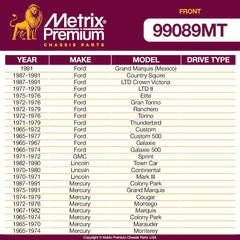 Metrix Premium 2 PC Front Stabilizer Bar Link Kit  99089MT OEM fit