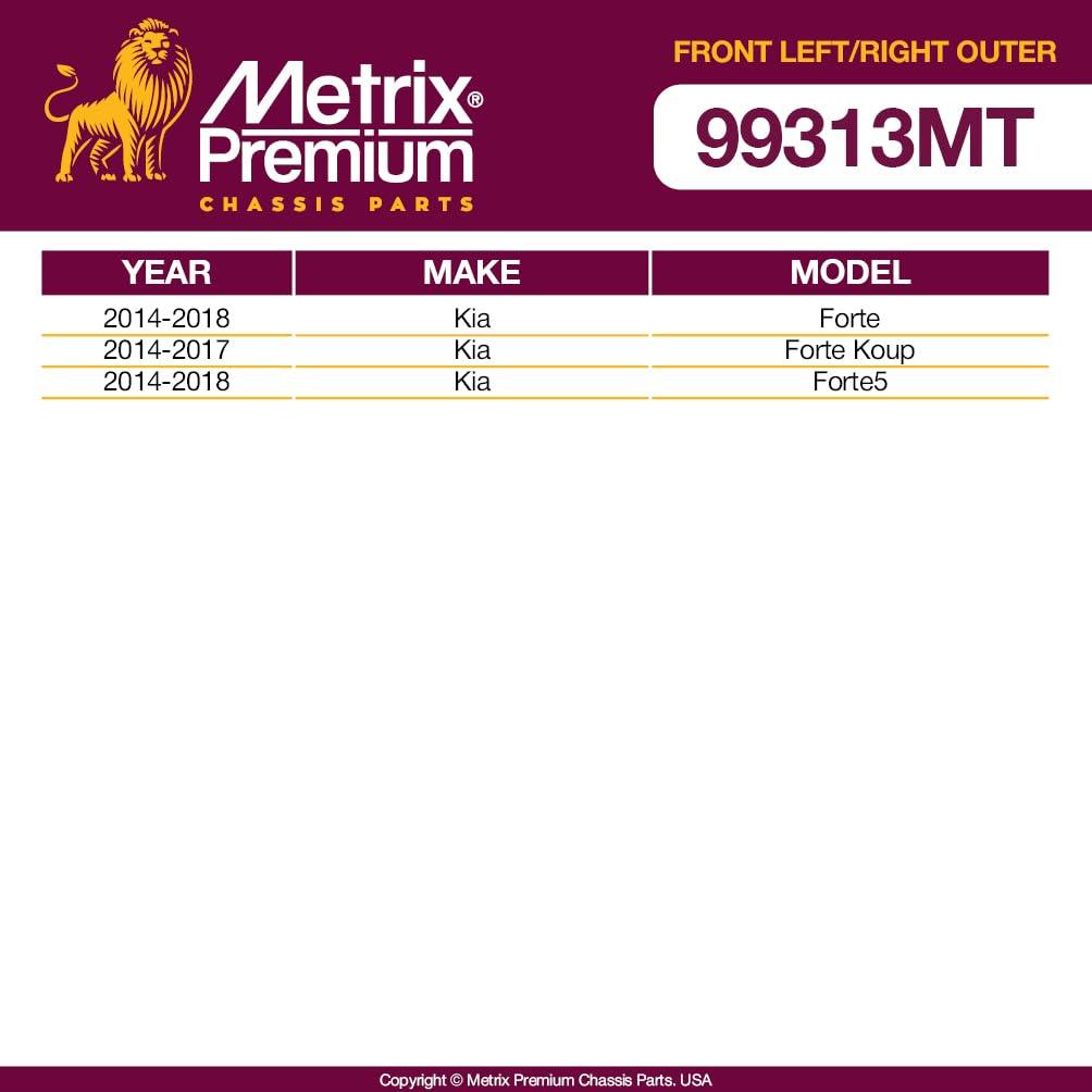 Metrix Premium 2 PC Front Left Outer and Front Right Outer Tie Rod End Kit  99313MT fitment