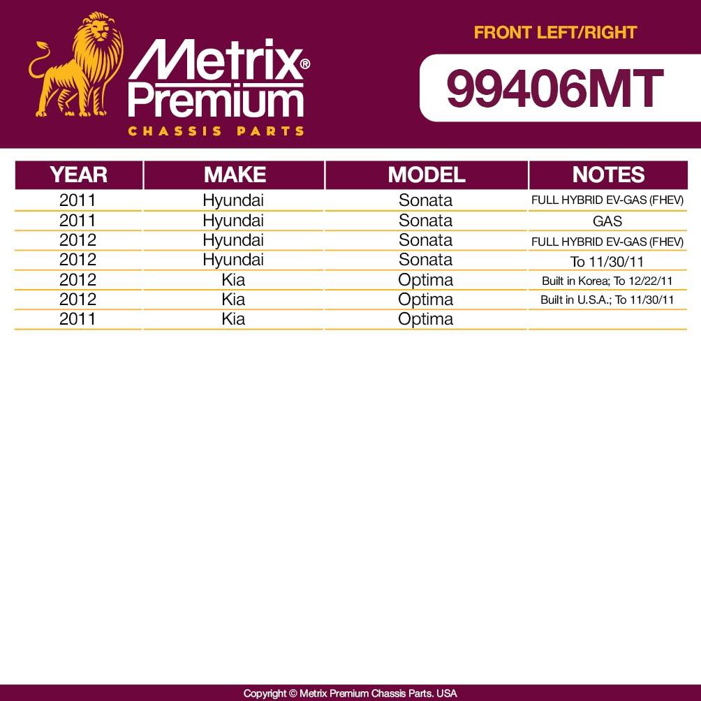 Metrix Premium 2 PC Front Right and Front Left Stabilizer Bar Link Kit  99406MT fitment