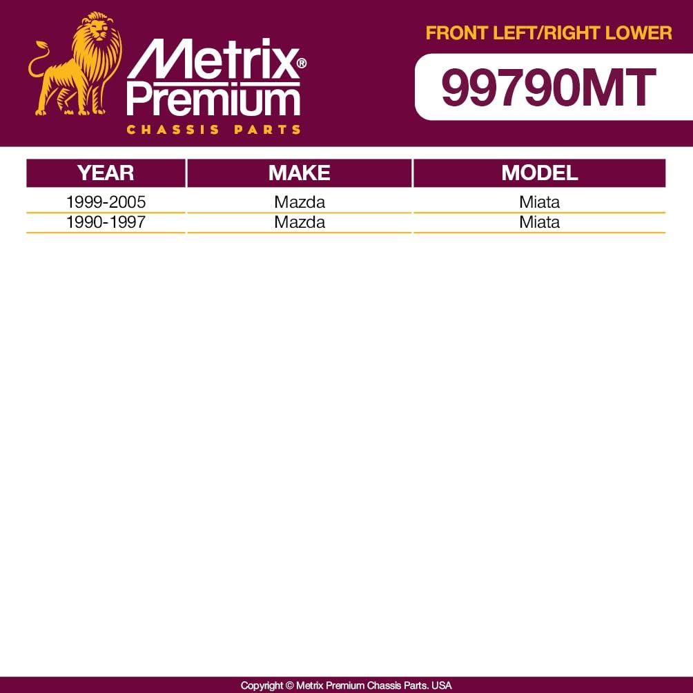 Metrix Premium 2 PC Front Left Lower and Front Right Lower Control Arm Kit  99790MT fitment
