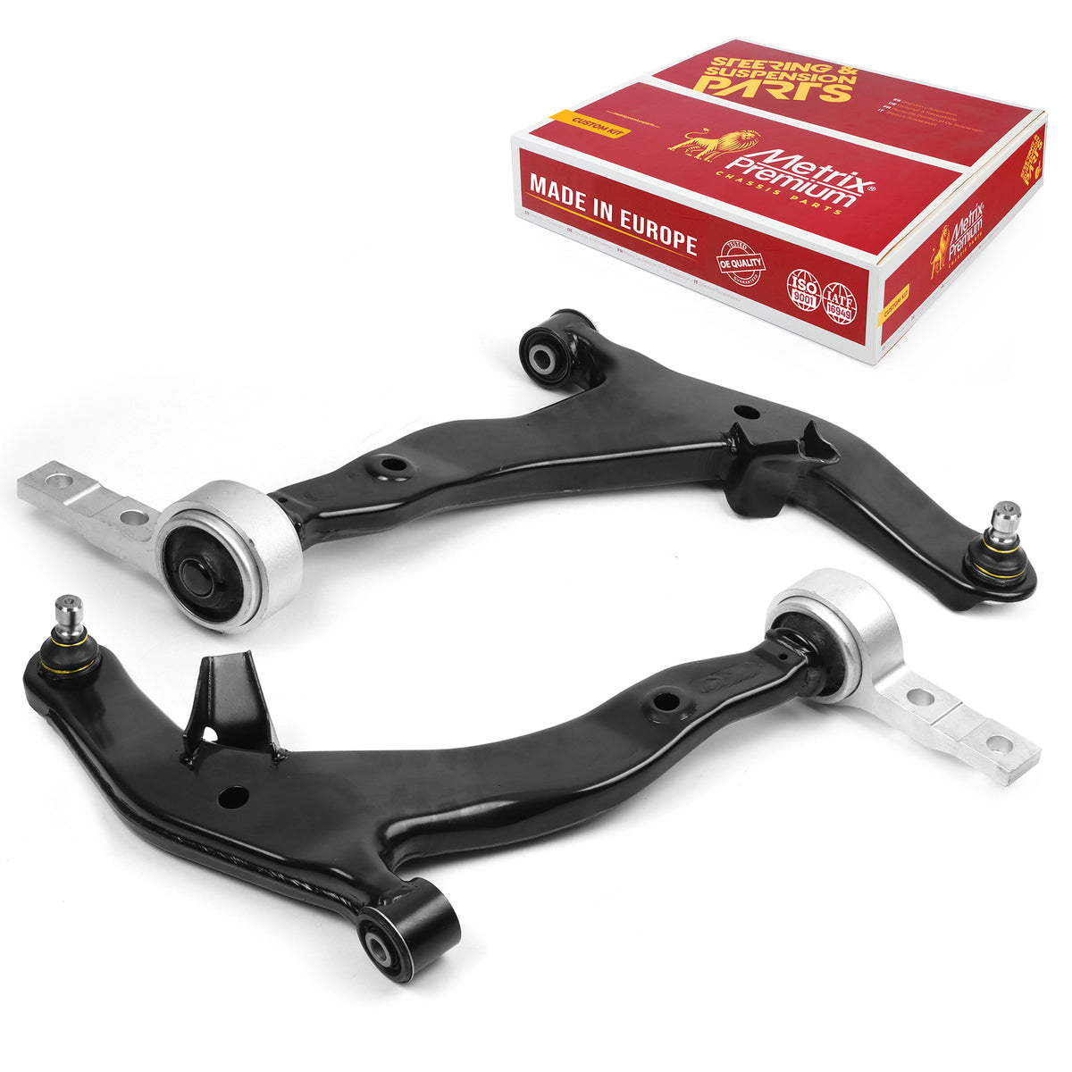 Metrix Premium 2 PC Front Left Lower and Front Right Lower Control Arm and Ball Joint Assembly Kit 99860MT OEM fit auto parts
