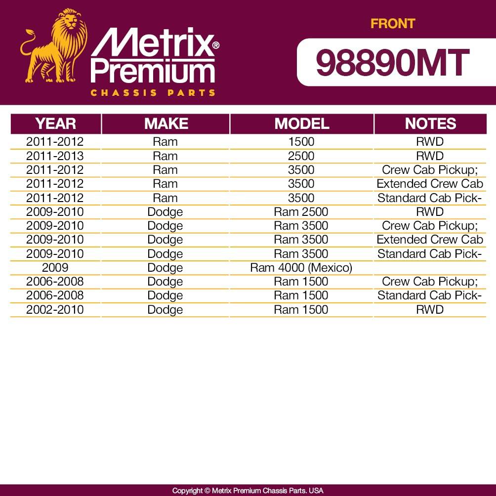 Metrix Premium 2 PC Front Stabilizer Bar Link Kit  99890MT fitment