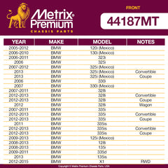 Metrix Premium Front Suspension Kit 44187MT OEM fit auto parts fitment compability