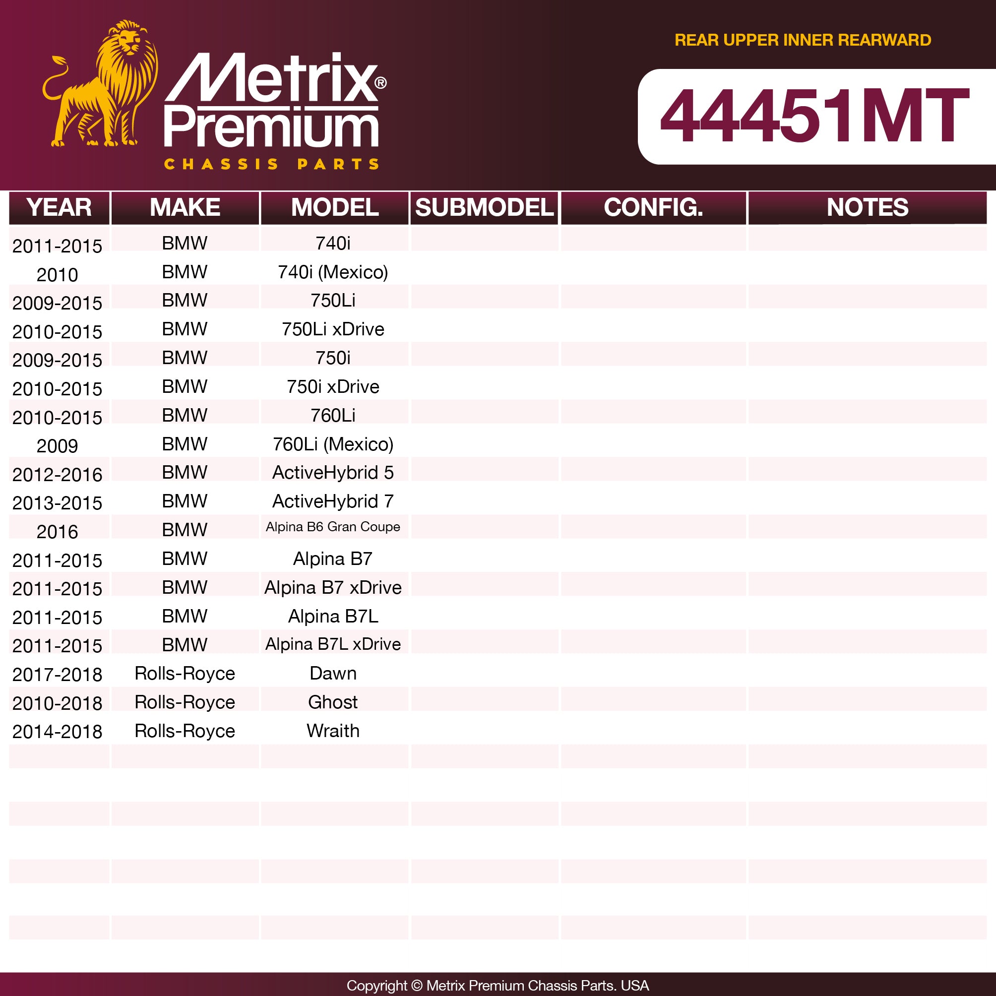 Metrix Premium Chassis Parts  suspension steering brake parts