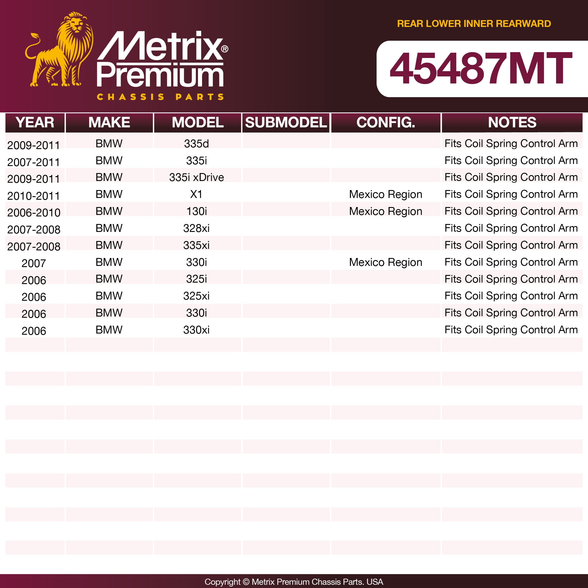 Metrix Premium Chassis Parts  suspension steering brake parts