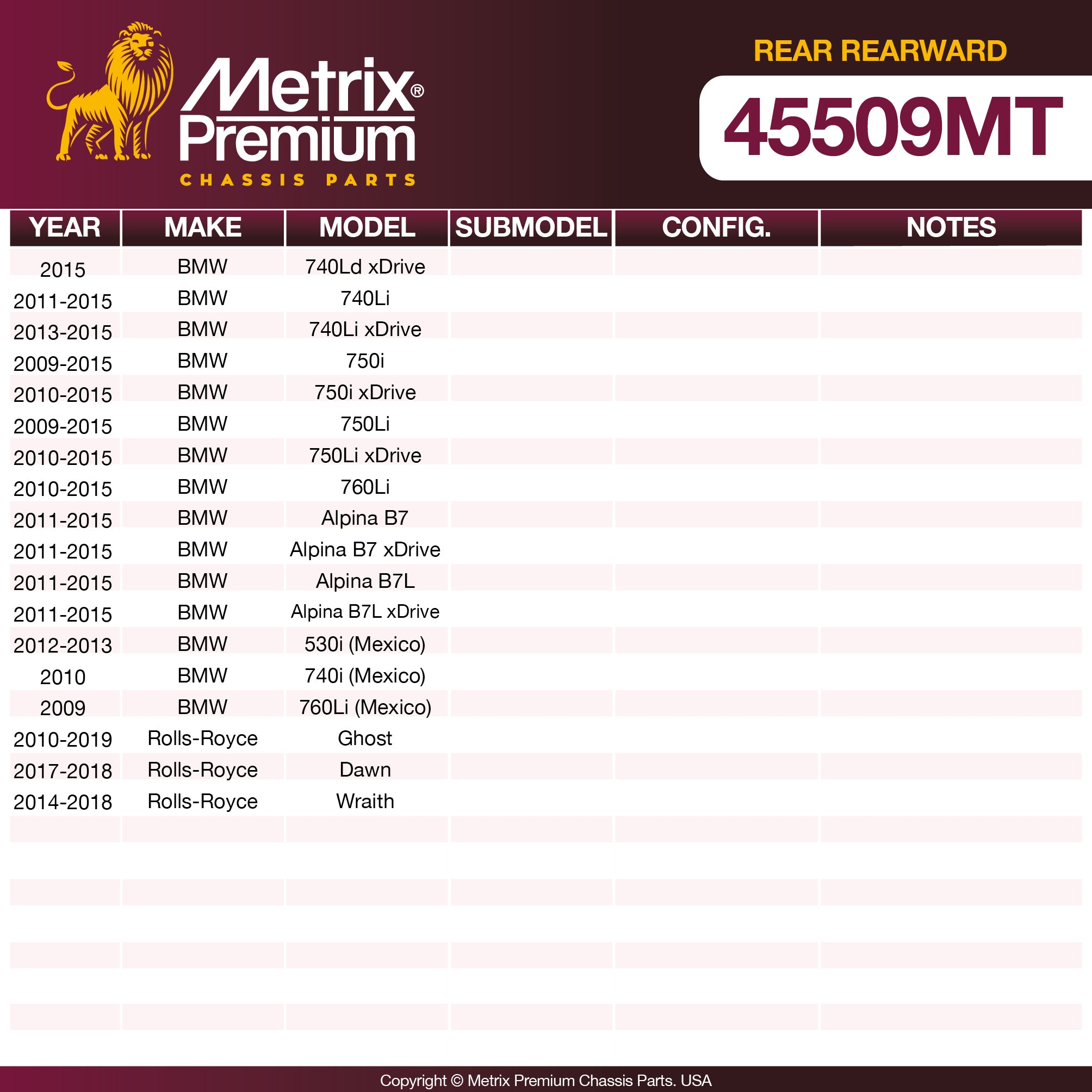 Metrix Premium Chassis Parts  suspension steering brake parts
