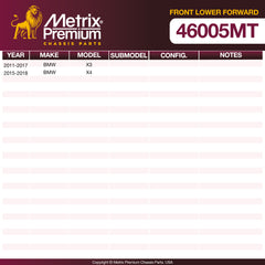Metrix Premium Front Lower Forward Ball Joint 46005MT OEM fit spare parts