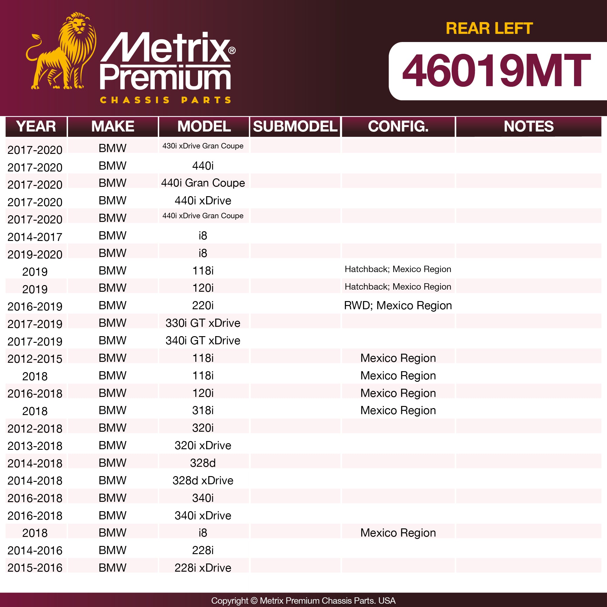 Metrix Premium Chassis Parts  suspension steering brake parts