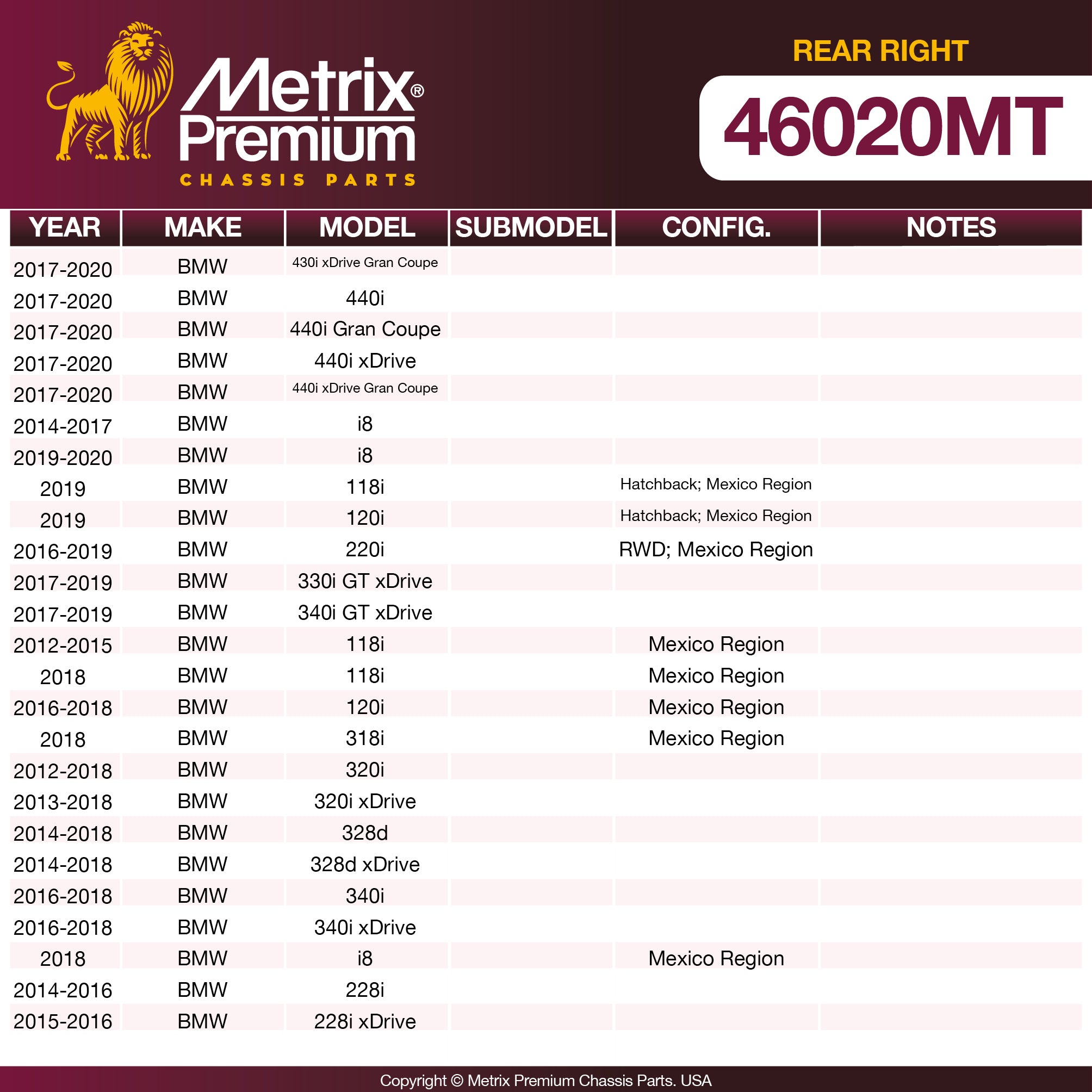 Metrix Premium Chassis Parts  suspension steering brake parts