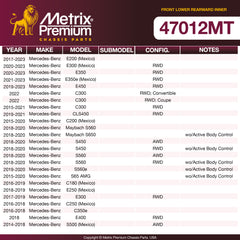 Metrix Premium Chassis Parts Front Lower Rearward Inner Control Arm Bushing 47012MT aftermarket car parts