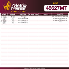 Metrix Premium Chassis Parts Rear Stabilizer Bar Link 48627MT OEM fit auto parts