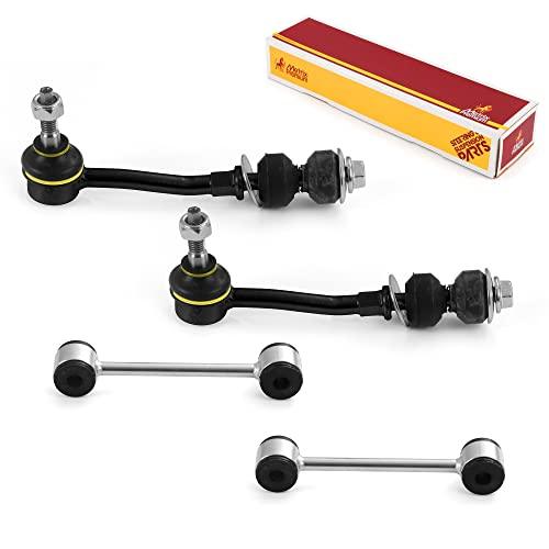 4PCS Front and Rear Stabilizer Bar Link Kit K7274, K80244 Fits 1997-2004 Dodge Dakota RWD - Metrix Premium Chassis Parts