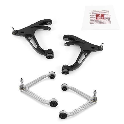 4PCS Front Lower and Front Upper Control Arm and Ball Joint Assembly Kit RK620743, RK621912, CK742 Fits 2002-2005 Dodge Ram 1500 4WD - Metrix Premium Chassis Parts