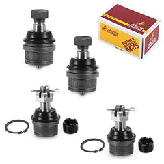 4PCS Upper Lower Ball Joint Kit Compatible With K8195T,K8194T 70-74 Blazer 4WD, 87-91 Blazer, 75-86 K10, 75-86 K20, 87 V10, 87 V20, 70-74 K10 Pickup, 70-74 K20 Pickup, 70-86 K20 Suburban - Metrix Premium Chassis Parts