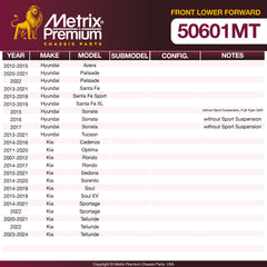 Metrix Premium Chassis Parts Front Lower Forward Control Arm Bushing 50601MT aftermarket car parts