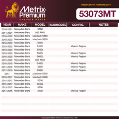 Metrix Premium Chassis Parts Rear Center Forward Left Control Arm 53073MT aftermarket car parts