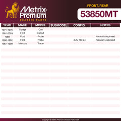Metrix Premium Chassis Parts Front Stabilizer Bar Link 53850MT aftermarket car parts