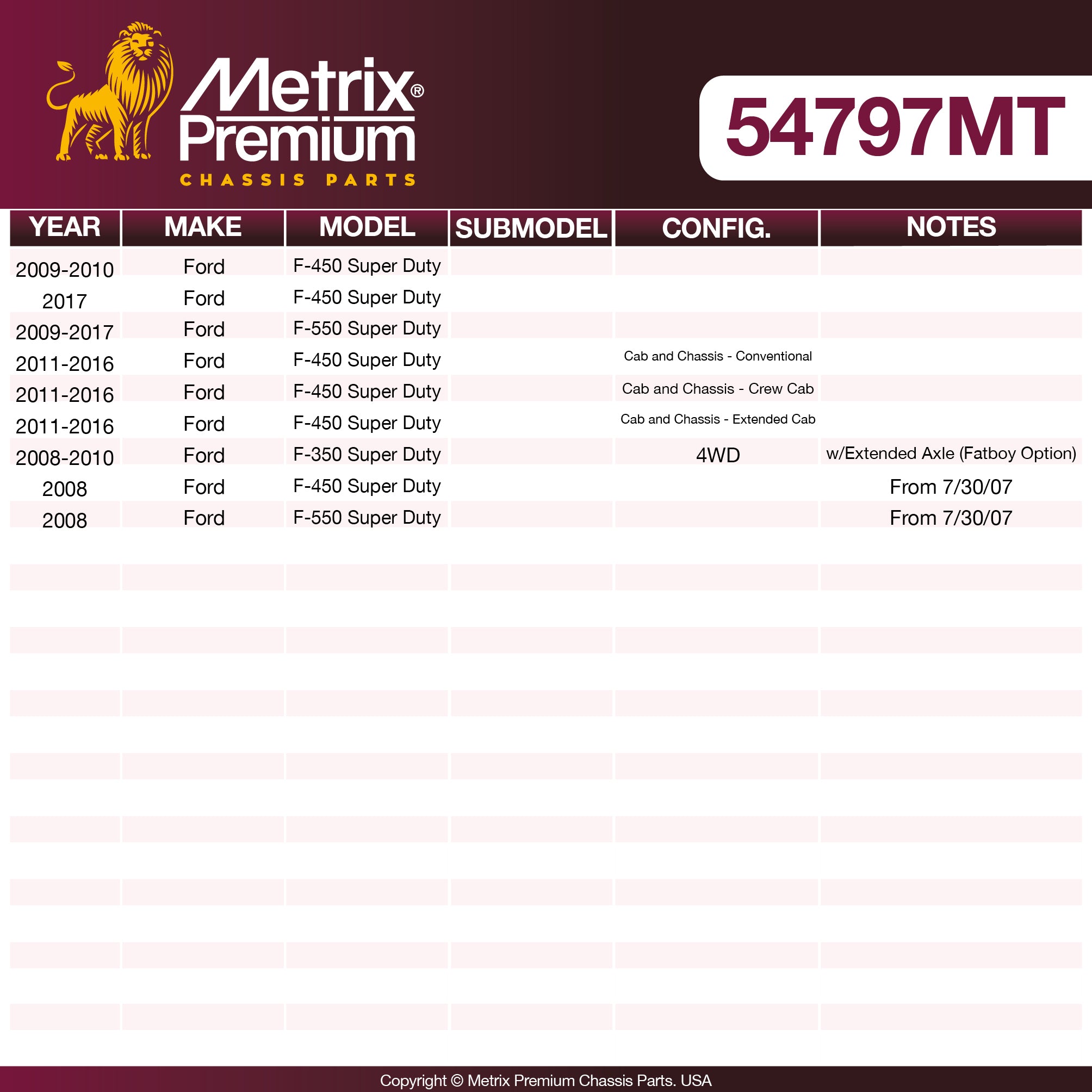 Metrix Premium Chassis Parts Pitman Arm 54797MT aftermarket car parts