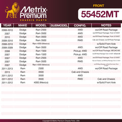 Metrix Premium Chassis Parts Front Track Bar 55452MT aftermarket car parts