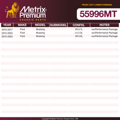 Metrix Premium Front Left Lower Forward Control Arm and Ball Joint Assembly 55996MT OEM fit spare parts