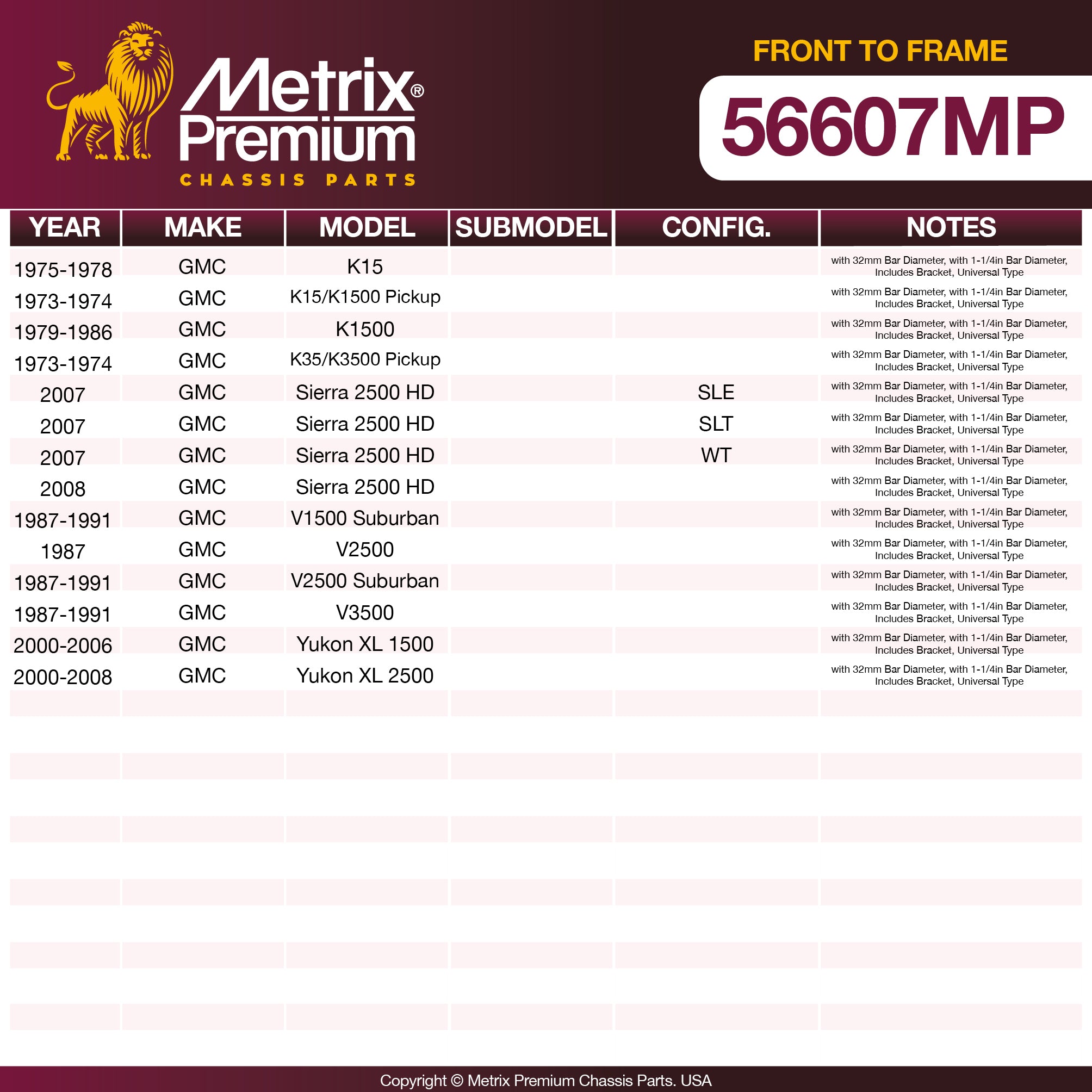 Metrix Premium Chassis Parts  suspension steering brake parts