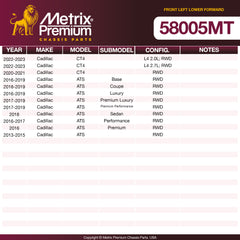 Metrix Premium Chassis Parts Front Left Lower Forward Control Arm And Ball Joint Assembly 58005MT aftermarket car parts