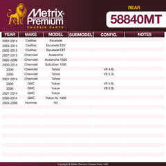 Metrix Premium Chassis Parts Rear Control Arm 58840MT aftermarket car parts