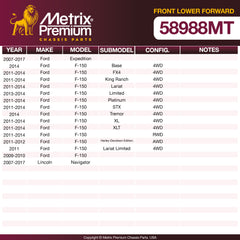 Metrix Premium Chassis Parts Front Lower Forward Control Arm Bushing 58988MT OEM fit auto parts