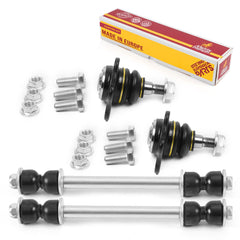 4 PC Front Sway Bar Stabilizer End Link & Upper Ball Joint Kit  95992MT