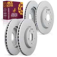 4 PCS Front/Rear Coated Vented Brake Rotor Kit  96334MT