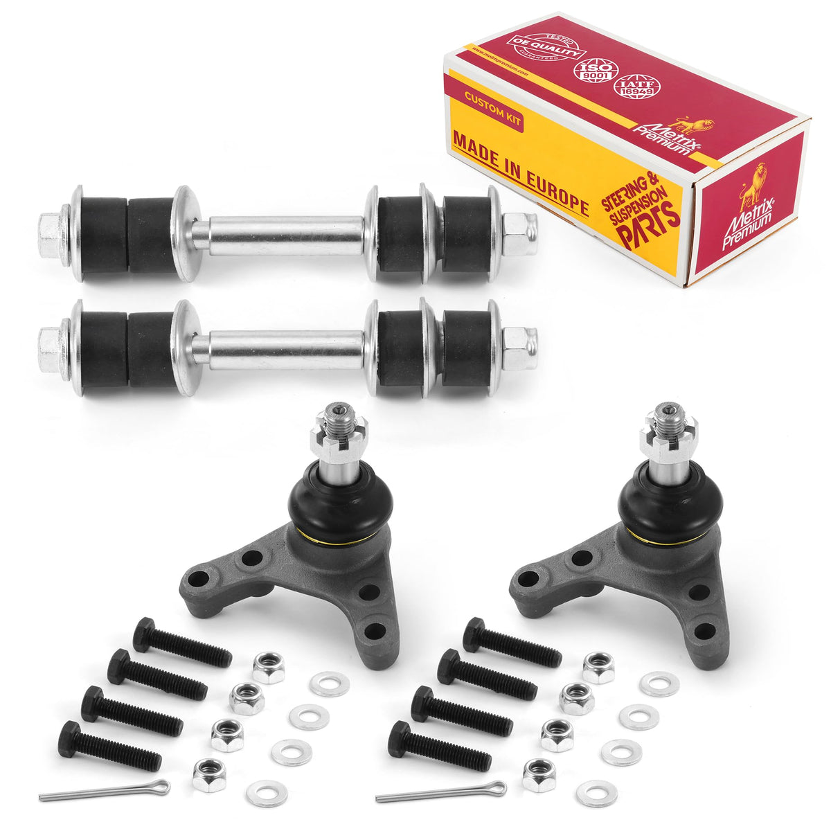 4 PC Front Sway Bar Stabilizer End Link & Upper Ball Joint Kit  96002MT