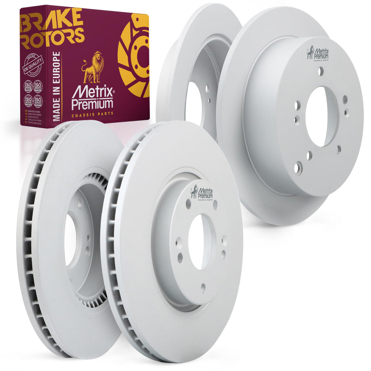 4 PCS Front/Rear Coated Brake Rotor Kit  96319MT