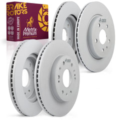 4 PCS Front/Rear Coated Vented Brake Rotor Kit  96331MT