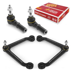4 PC Front L/R Upper Control Arm & L/R Outer Tie Rod End Kit  95974MT