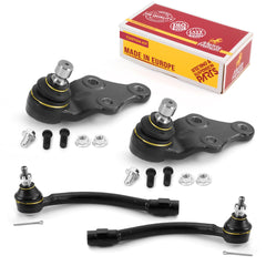 4 PC Front Outer Tie Rod End & Lower Ball Joint Kit  96081MT