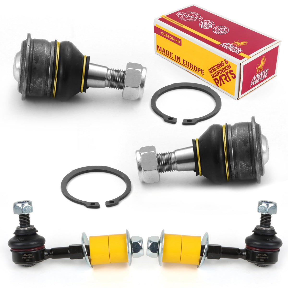 4 PC L/R Front Sway Bar Stabilizer End Link & L/R Front Lower Ball Joint Kit  96045MT