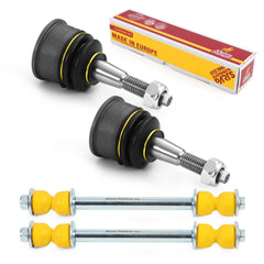 4 PC Front Sway Bar Stabilizer End Link & Upper Ball Joint Kit  96012MT