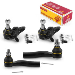 4 PC Front Outer Tie Rod End & Lower Ball Joint Kit  96089MT