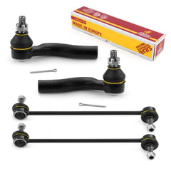 4 PC Front Sway Bar Stabilizer End Link & Outer Tie Rod End Kit  96091MT