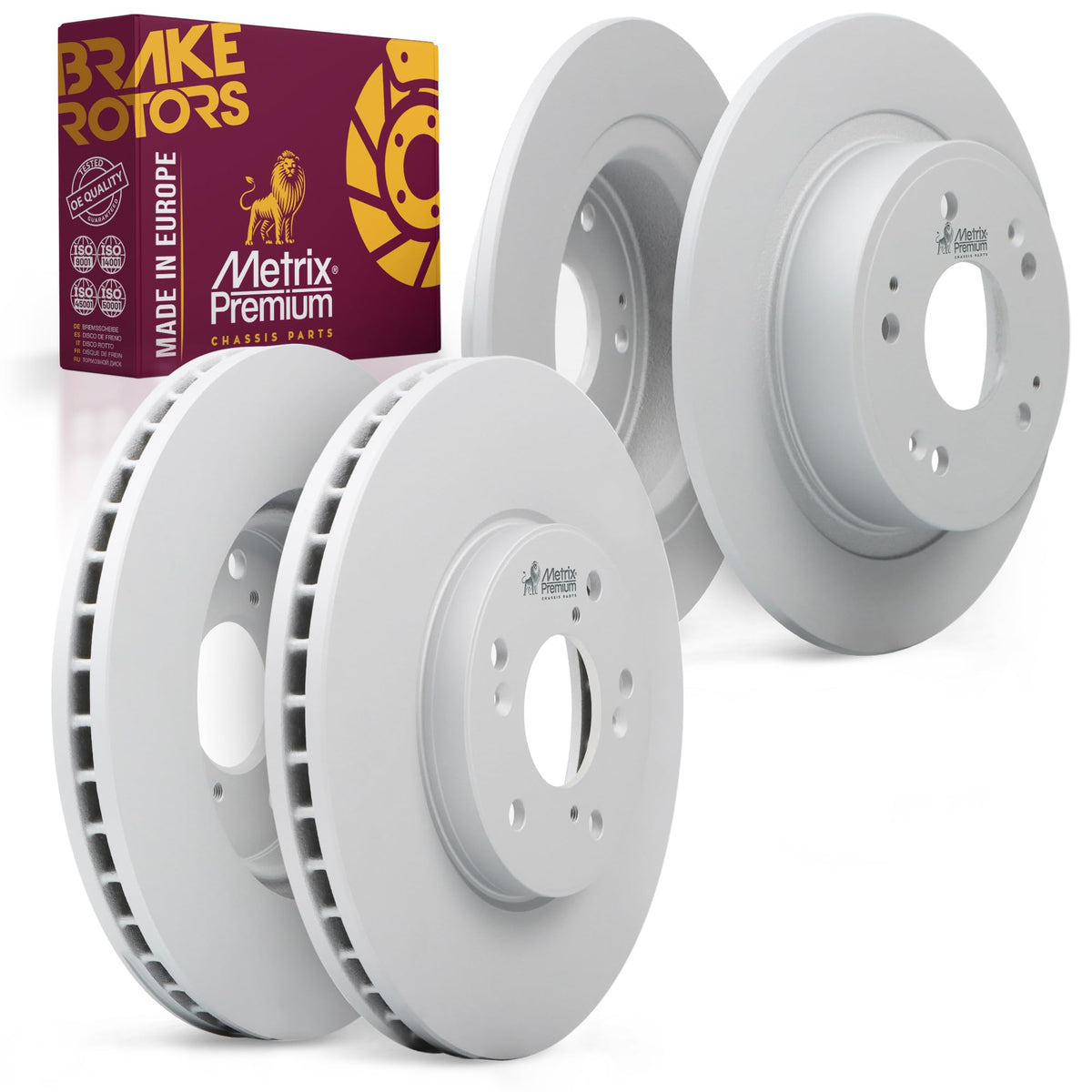 4 PCS Front/Rear Coated Brake Rotor Kit  96337MT