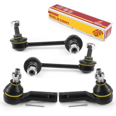 4 PC Front Sway Bar Stabilizer End Link & Outer Tie Rod End Kit  96104MT