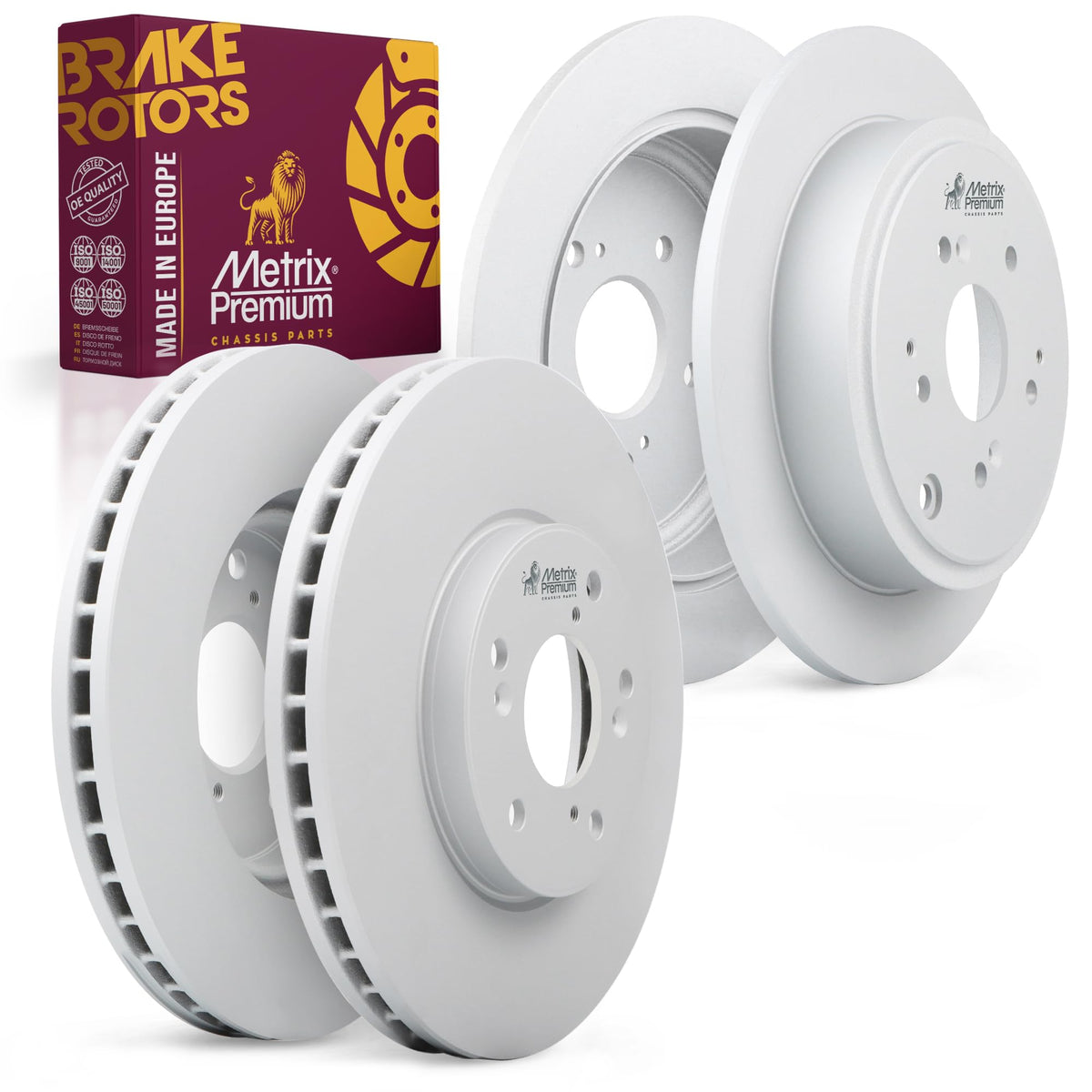 4 PCS Front/Rear Coated Brake Rotor Kit  96340MT