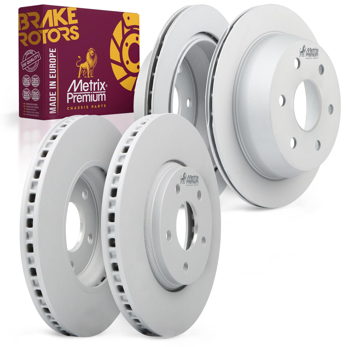 4 PCS Front/Rear Coated Brake Rotor Kit  96329MT