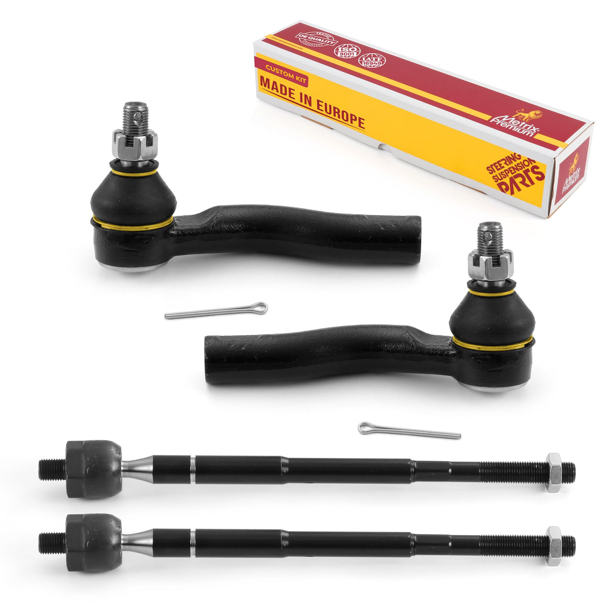 4 PC Front Outer & Inner Tie Rod End Kit  96090MT