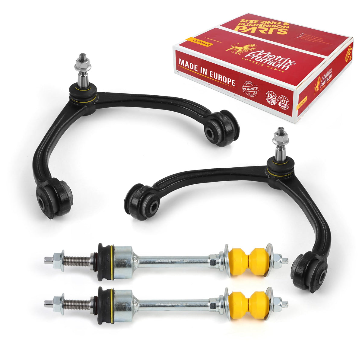 4 PC Front Upper Control Arm & Front Sway Bar Stabilizer End Link Kit  96066MT